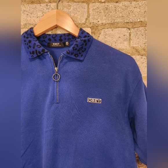 Obey matching set. Polo cropped top with pleated knit skirt. - Picture 4 of 5